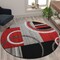 Flash Furniture Red 5' x 5' Geometric Abstract Area Rug KP-RG953-55-RD-GG - alternate 6
